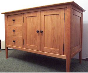 vanity with 3 drawers on left